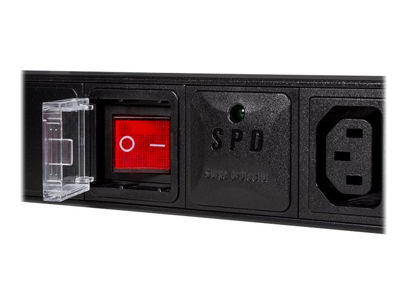 LogiLink Stromverteilungseinheit (Rack - einbaufähig) - Wechselstrom 250 V - 2500 Watt - Eingabe, Eingang IEC 60320 C14 - Ausgangsanschlüsse: 8 (8x IEC 60320 C13)