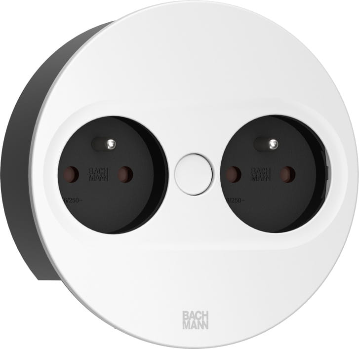 Bachmann 946.202, Typ E, Desktop eingebettet, 4 cm, Edelstahl, Metall, Kunststoff, IP20