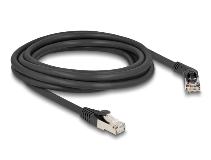 Delock Patch-Kabel - RJ-45 (M) nach rechts abgewinkelt zu RJ-45 (M)