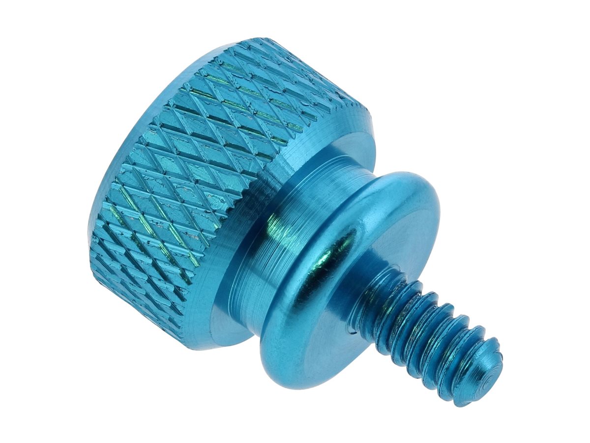 InLine Rändelschrauben für Gehäuse - Alu - blau - 10er Pack