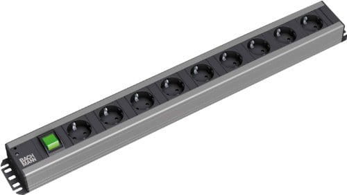 Bachmann Steckdosenleiste - Wechselstrom 230 V - 1-phasig - Eingabe, Eingang power CEE 7/7 - Ausgangsanschlüsse: 9 (power CEE 7/3)