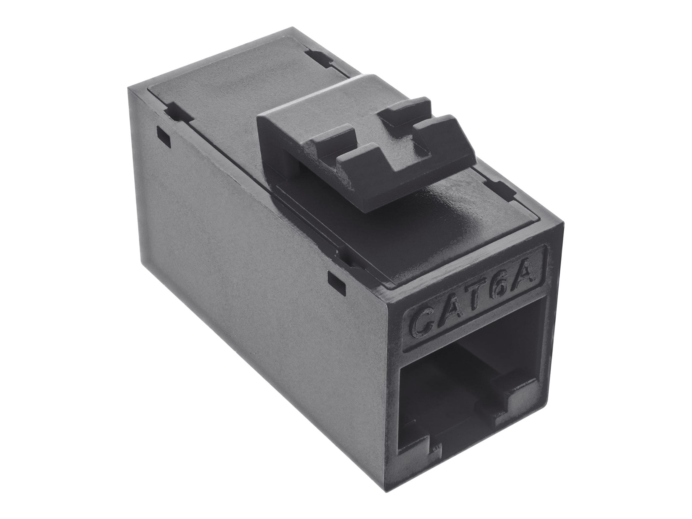 InLine Keystone RJ45 Buchse/Buchse - ungeschirmt - Cat.6A - 8er Pack - schwarz