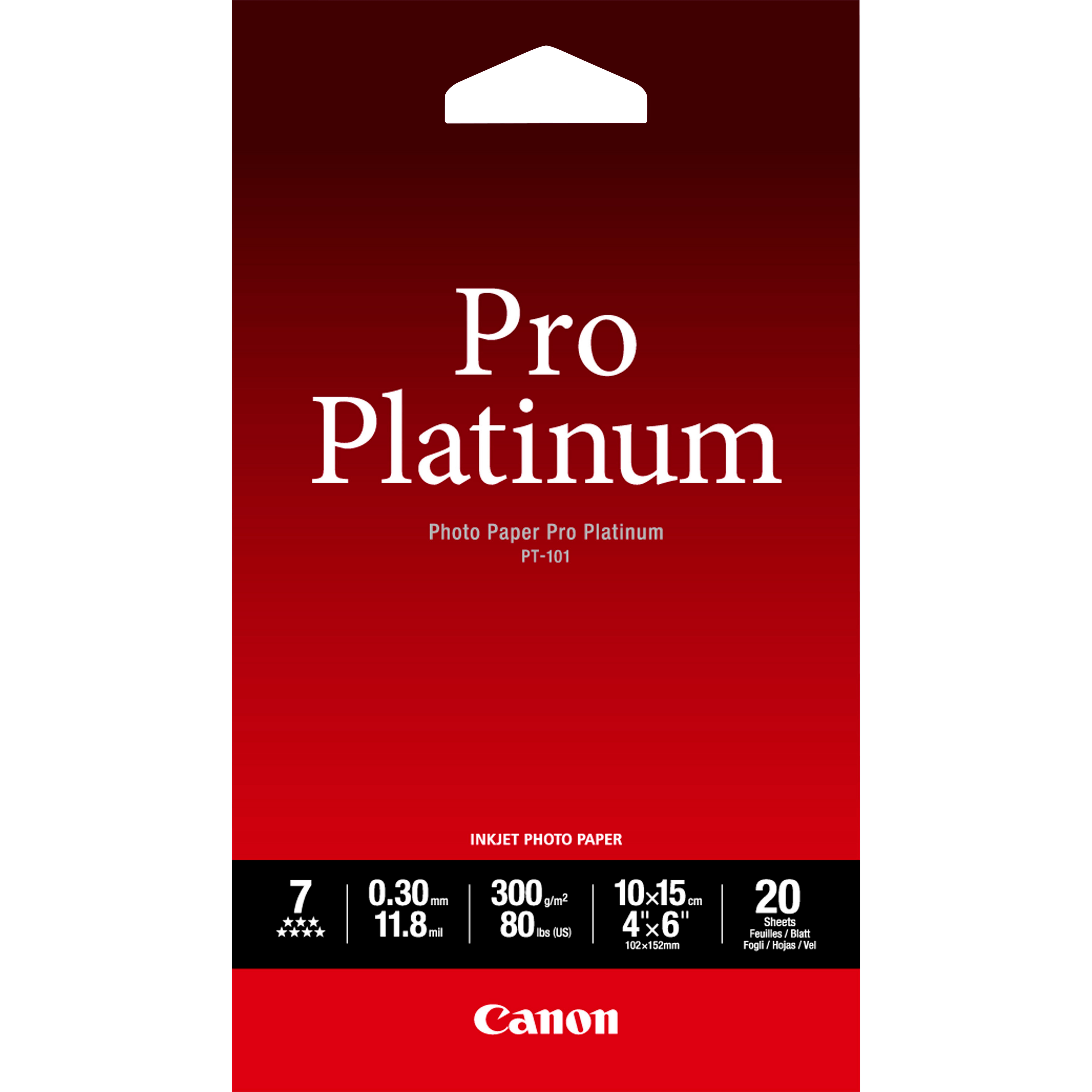 Canon Photo Paper Pro Platinum - 100 x 150 mm