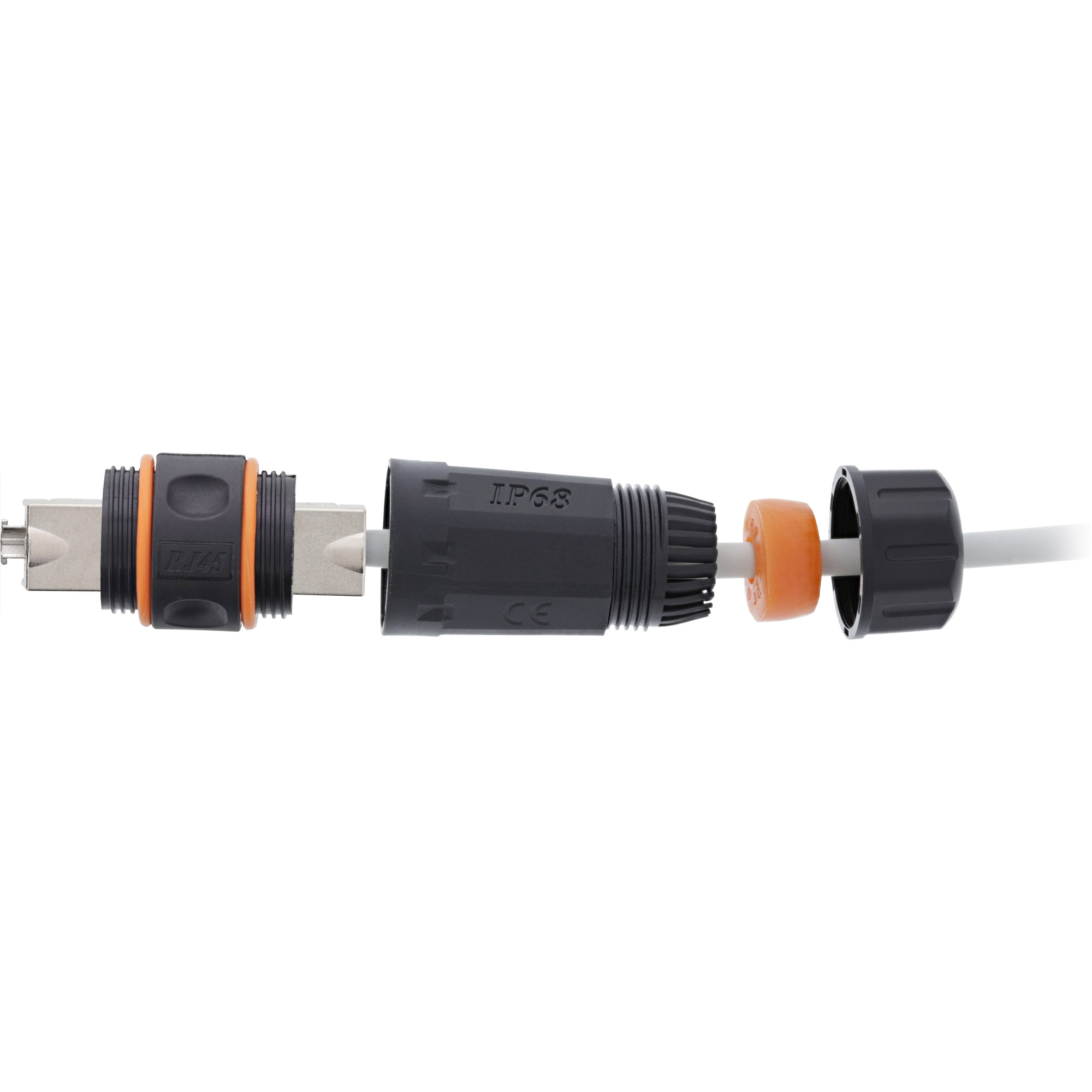 InLine Cat.6A Kabelverbinder - geschirmt - IP68 - LSA-Technik - outdoor