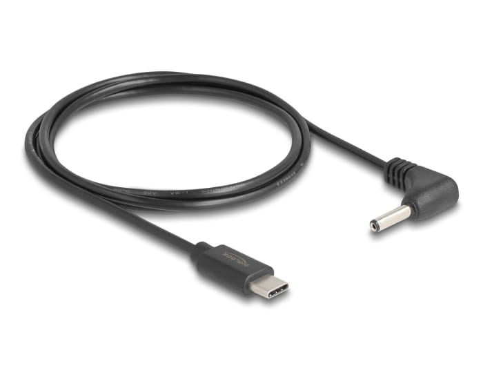 Delock Stromkabel - 24 pin USB-C (M) zu Gleichstromstecker 3,5 x 1,35 mm (M)