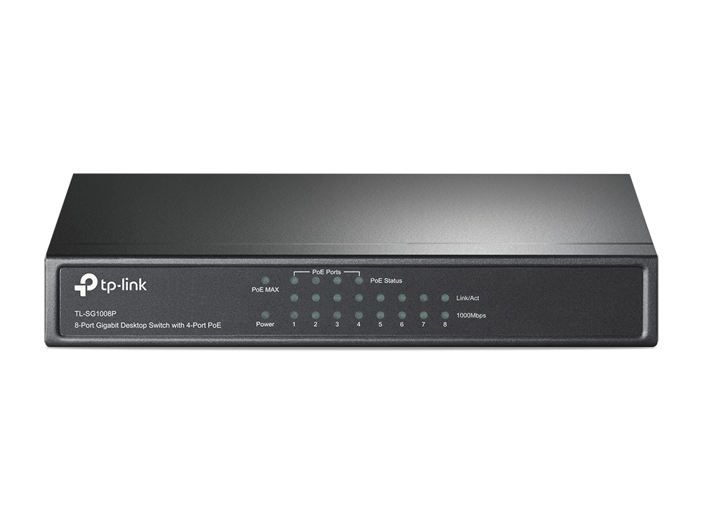 TP-LINK TL-SG1008P - Switch - unmanaged - 4 x 10/100/1000 (PoE)