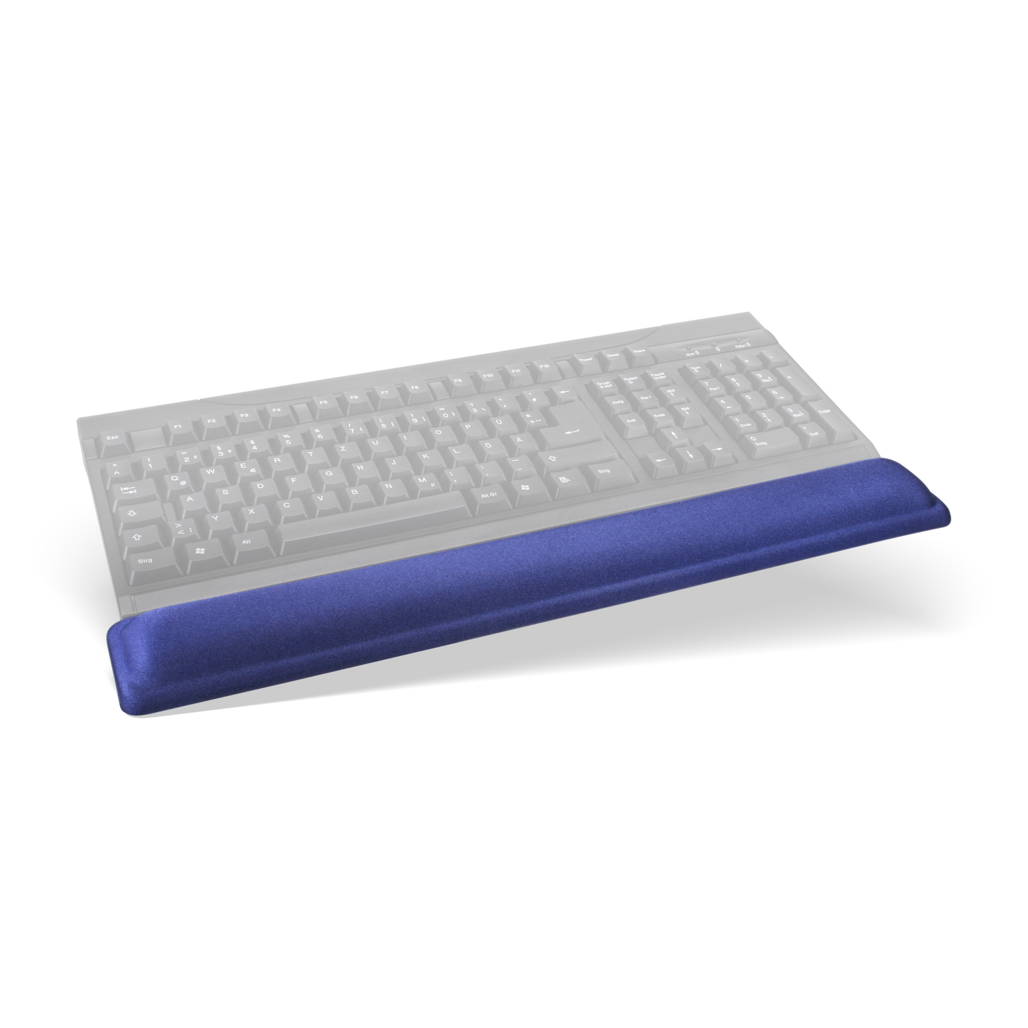 InLine Tastatur-Pad - Gel Handballenauflage - 464x60x23mm - blau