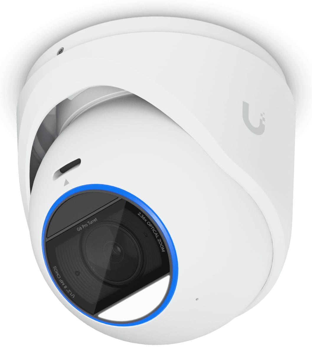Ubiquiti G6 Pro Turret, IP-Sicherheitskamera, Innen & Außen, Kabelgebunden, ARM Cortex-A53, Decke/Wand, Weiß