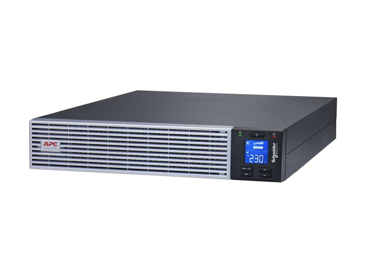 APC Easy UPS On-Line - USV (Rack - einbaufähig) - Wechselstrom 230 V - 2700 Watt - 3000 VA - 1 x Batterie - Lithium-Ionen - RS-232, USB - Ausgangsanschlüsse: 7 - 2U - 48.3 cm (19")