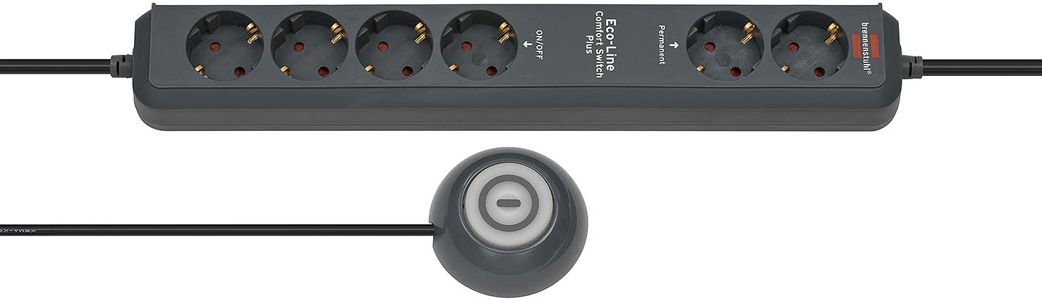 Brennenstuhl Eco-Line Extension Socket Comfort