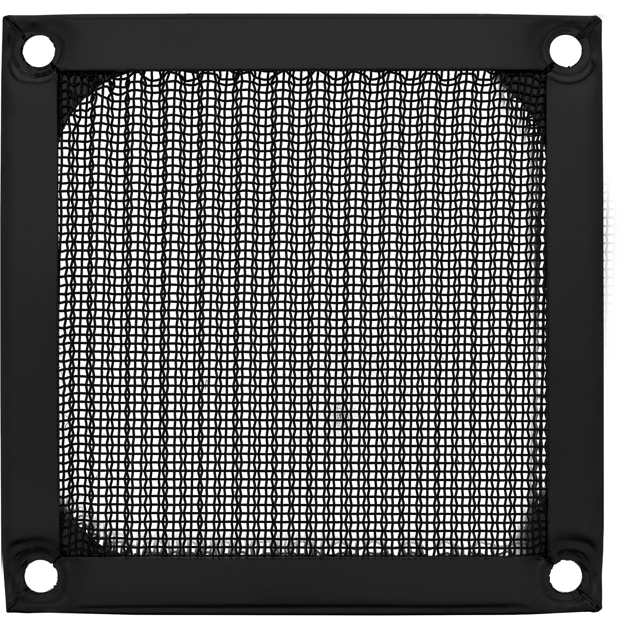 InLine Lüftergitter - Aluminium Filter - 80x80mm - schwarz