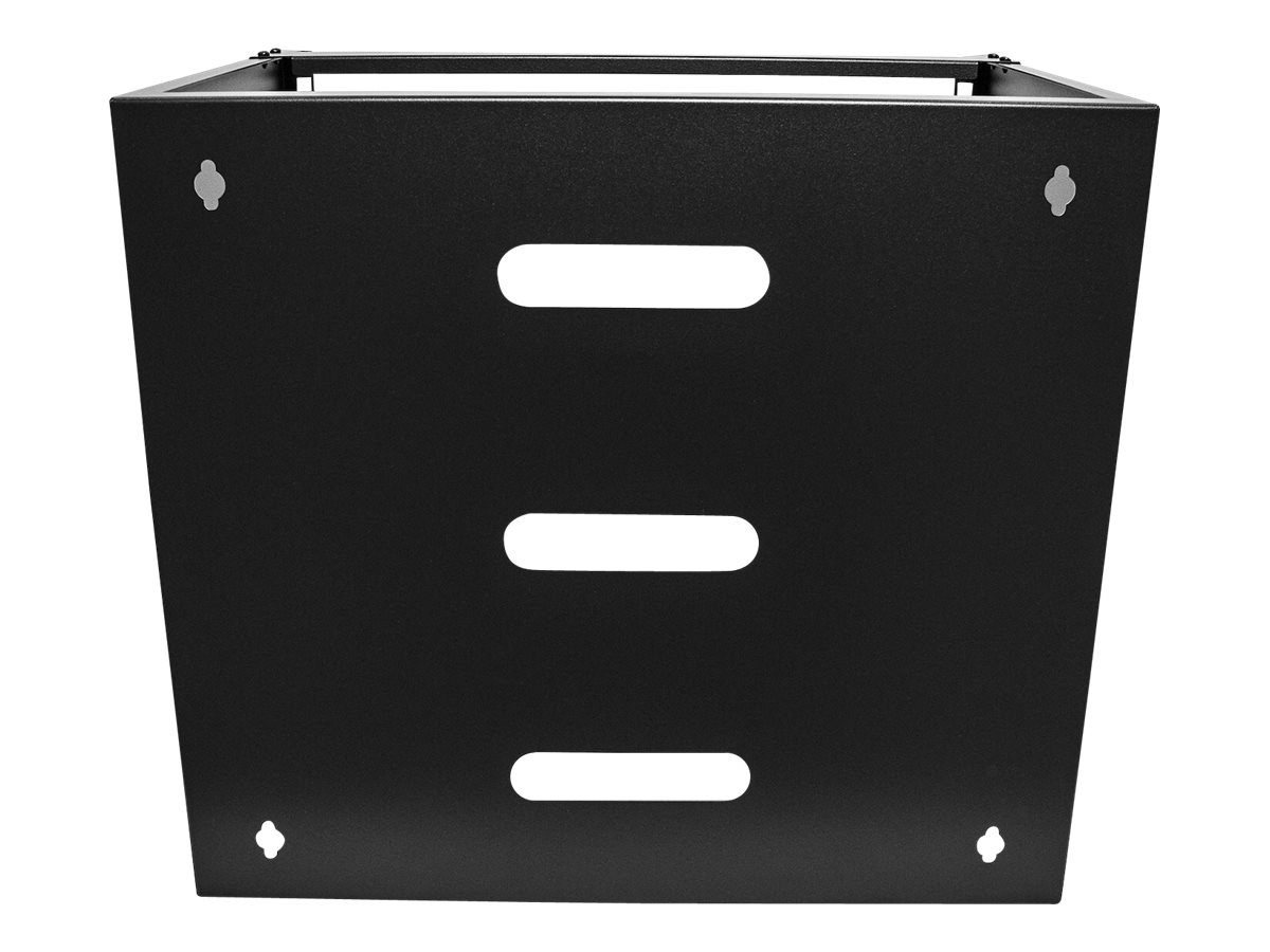 StarTech.com 10HE Netzwerkschrank Wandmontage, 355mm Tiefer Serverschrank - Netzgerät-Montageklammer - geeignet für Wandmontage - Schwarz - 10U - 48.3 cm (19")