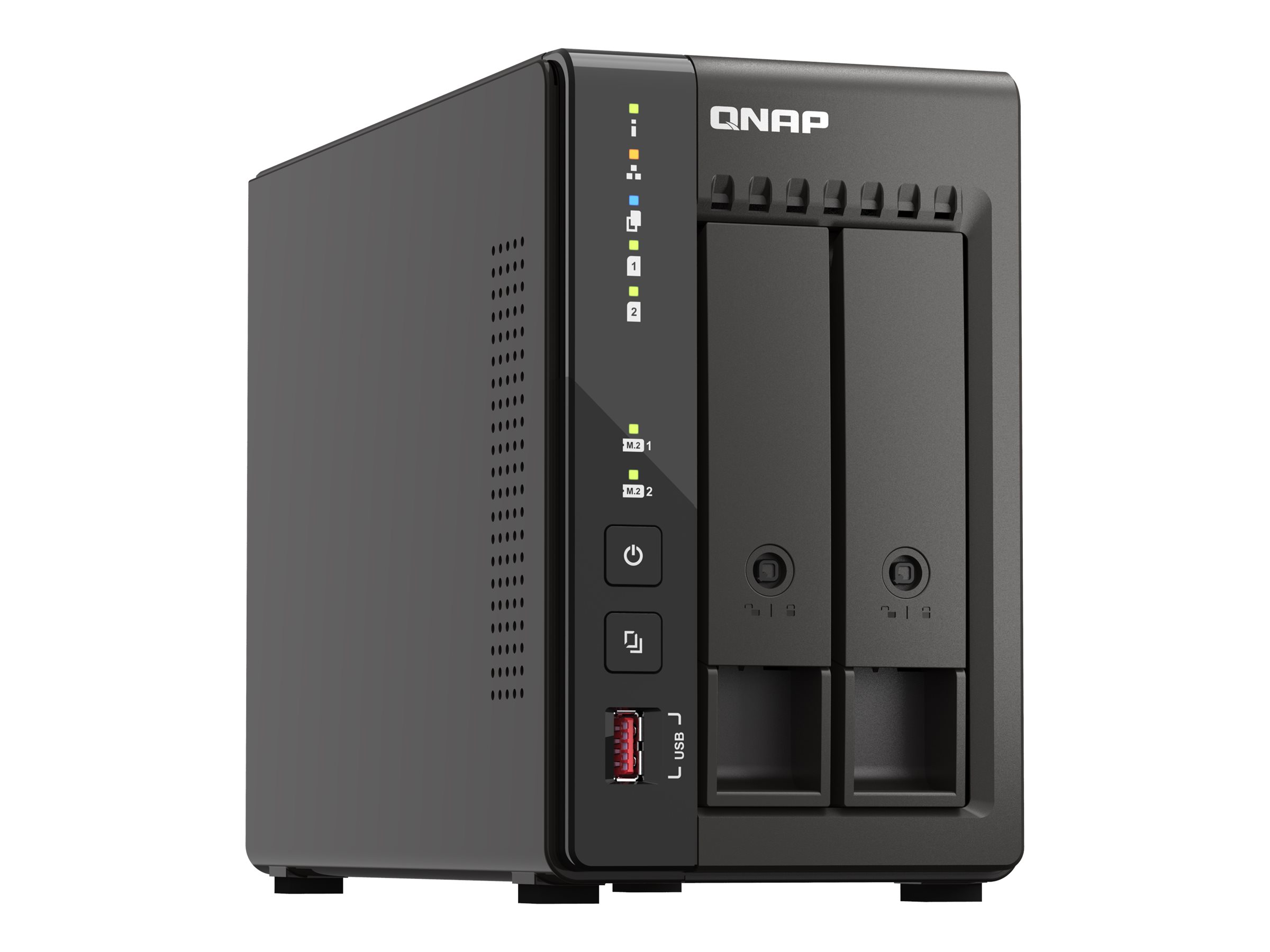 QNAP TS-253E, NAS, Tower, Intel® Celeron®, J6412, Schwarz