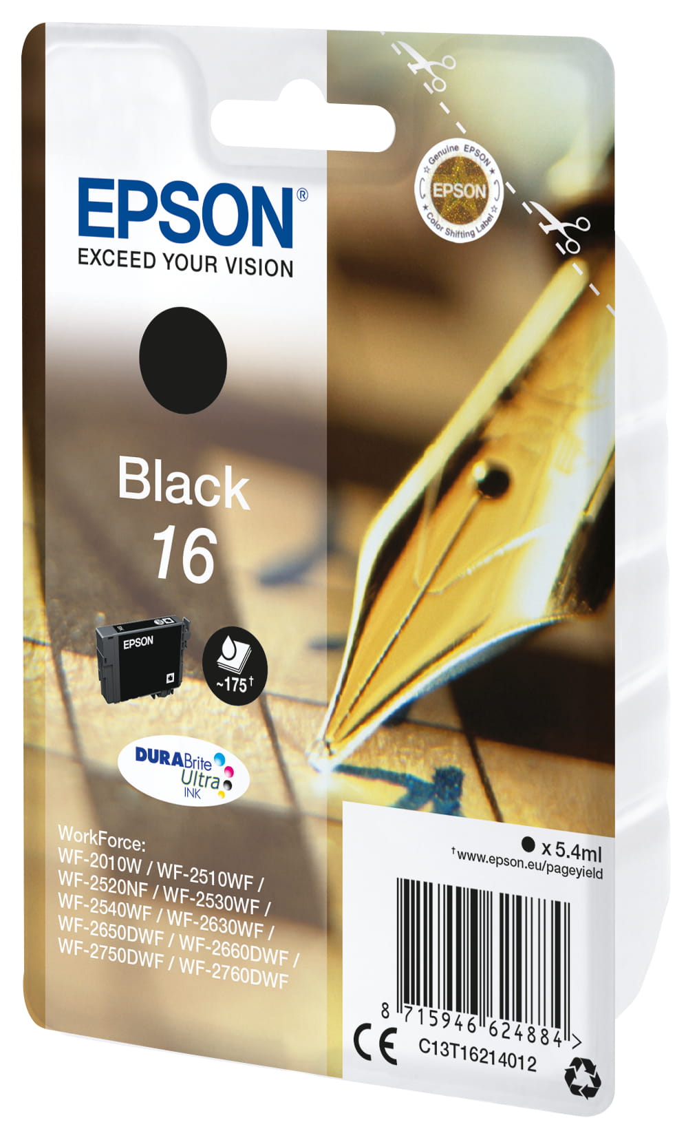 Epson 16 - 5.4 ml - Schwarz - Original - Tintenpatrone