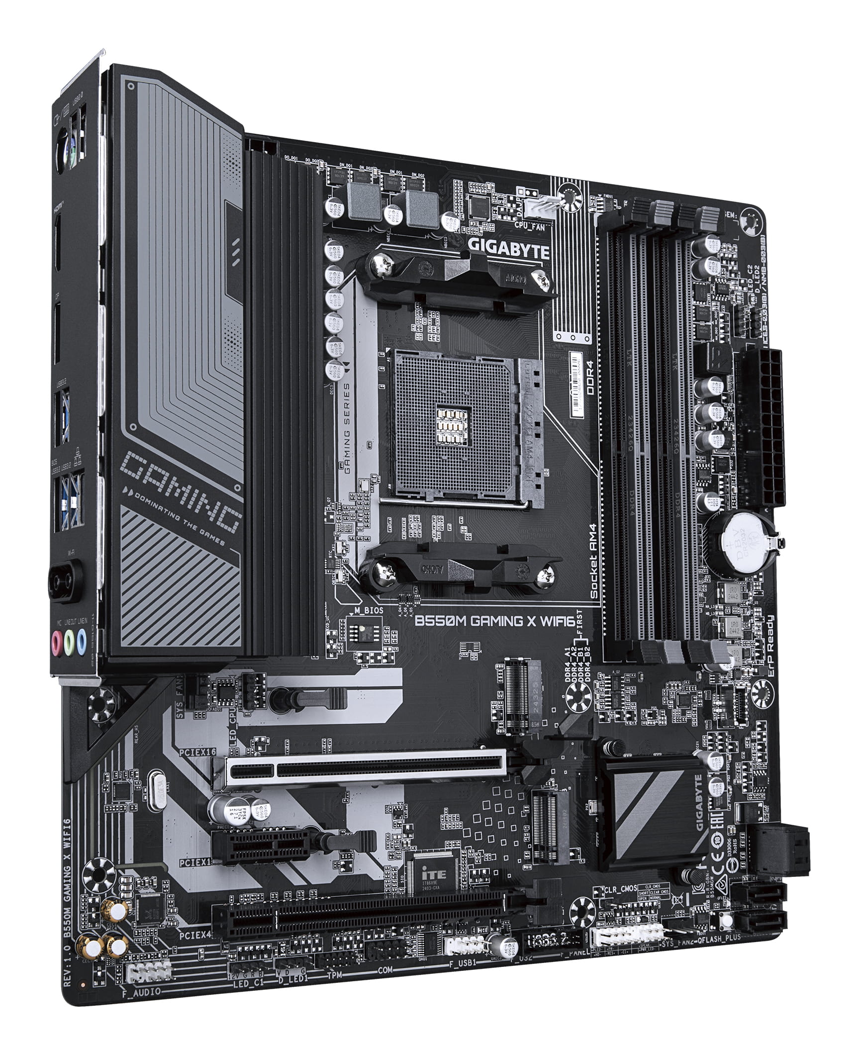 Gigabyte B550M GAMING X WIFI6 - Motherboard - micro ATX - Socket AM4 - AMD B550 Chipsatz - USB 3.2 Gen 1 - Gigabit LAN, Wi-Fi 6, Bluetooth - Onboard-Grafik (CPU erforderlich)