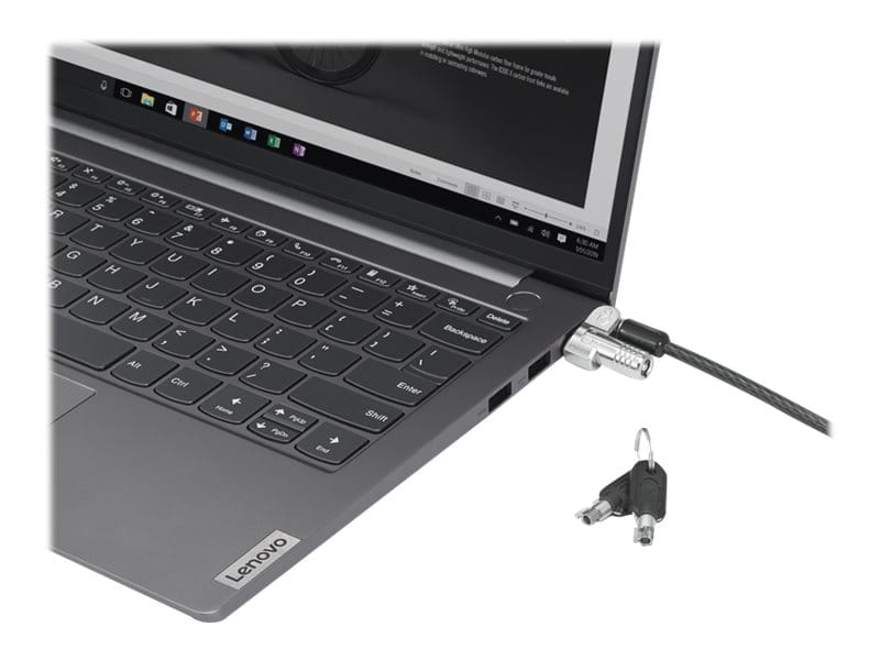 Lenovo 4XE1B81917, 1,8 m, Kensington, Schlüssel, Karbonstahl, Schwarz