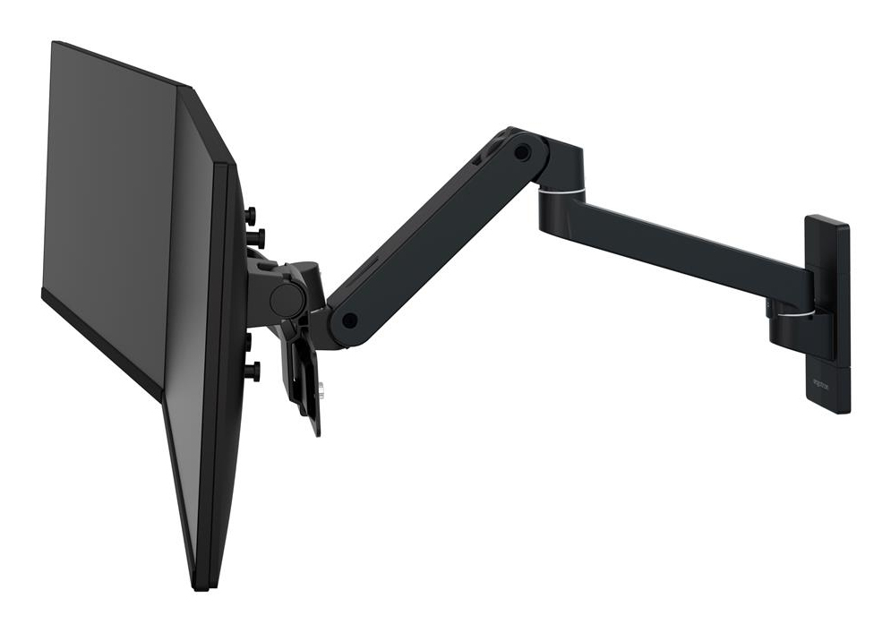 Ergotron LX Pro - Befestigungskit (Bogen, 2 Drehgelenke) - für Flachbildschirm - Dual Direct, Umrüstkit - Schwarz - Bildschirmgröße: 68.6 cm (27")