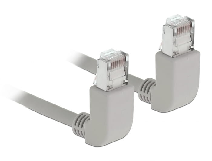 Delock Patch-Kabel - RJ-45 (M) nach oben gewinkelt zu RJ-45 (M)