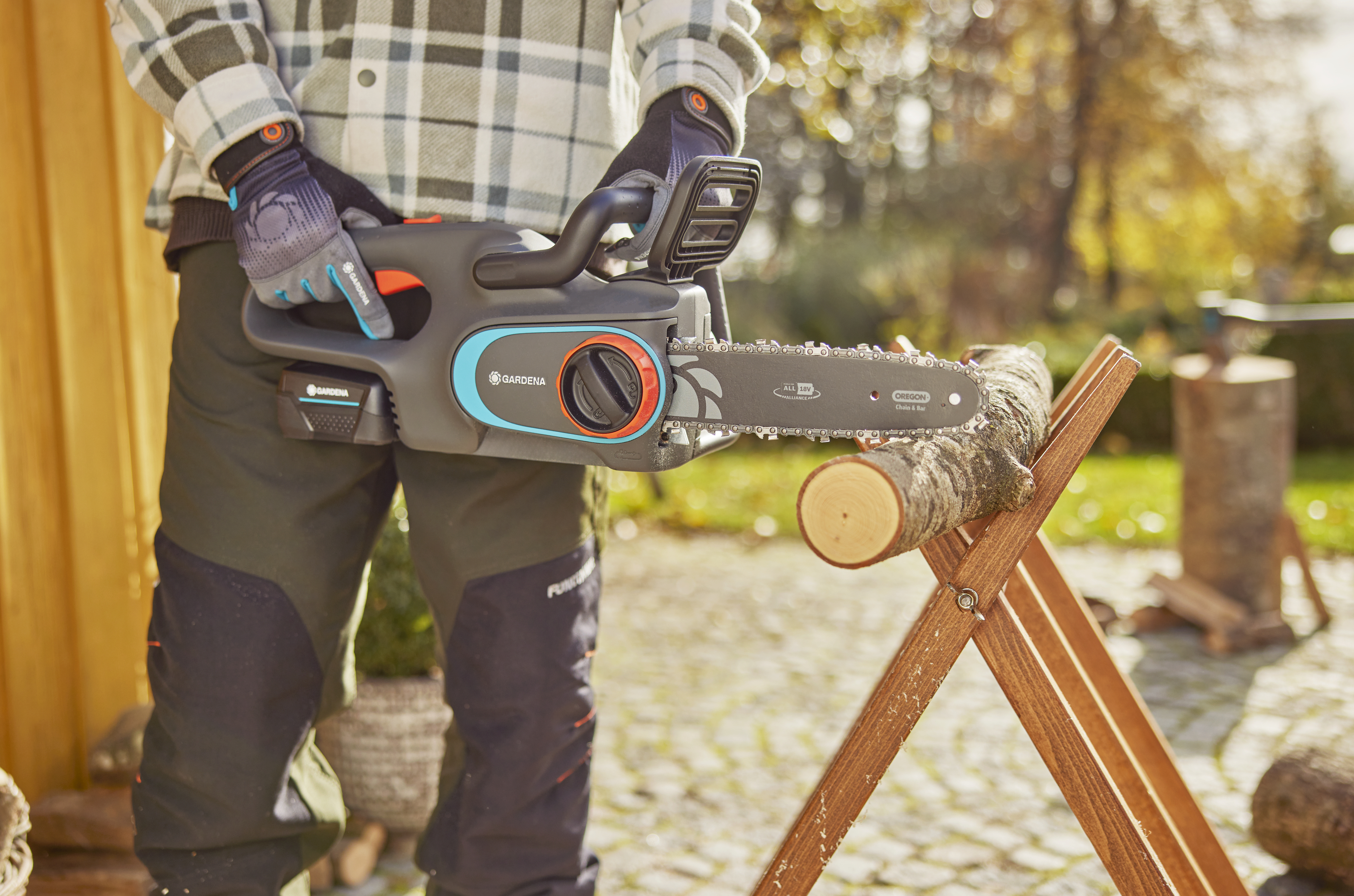 Gardena 14792-20, Gardena, Halbmeißel, 76,2 / 8 mm (3 / 8"), 1,1 mm, 63,5 cm, PowerSaw 250/18V