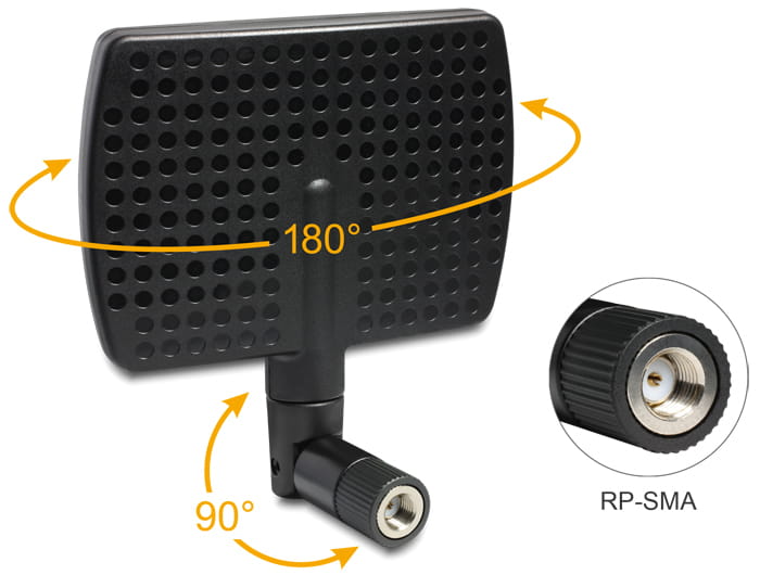 Delock RP-SMA WLAN Antenna - Antenne - Wi-Fi