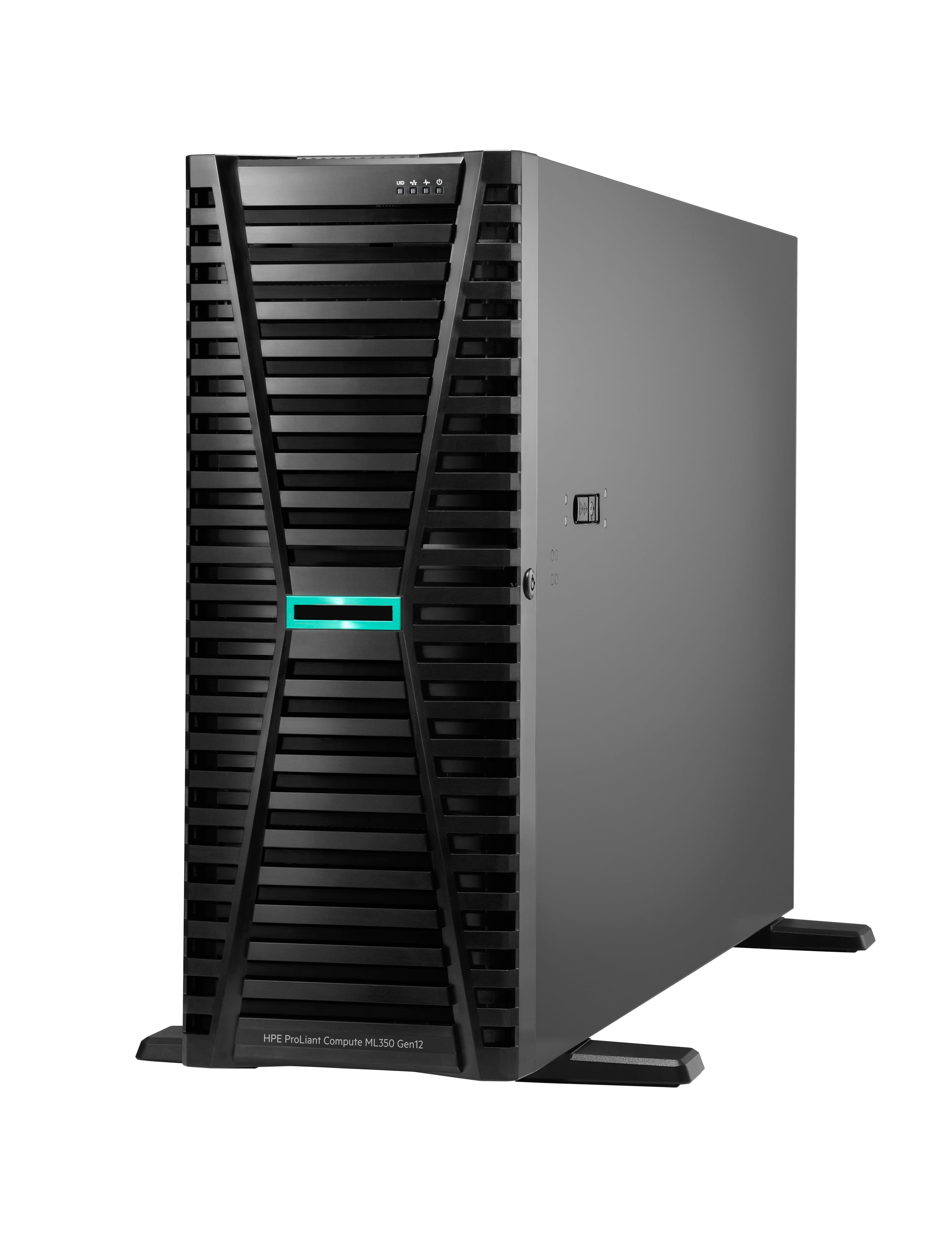 HPE ProLiant Compute ML350 Gen12 - Server - Tower - 4U - zweiweg - 1 x Xeon 6505P / 2.2 GHz - RAM 64 GB - SATA/SAS/NVMe - Hot-Swap 6.4 cm (2.5")