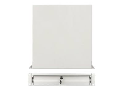 Intellinet 19" Storage Drawer, 2U, Lockable, 466mm Depth, Grey - Rack Storage Drawer - Grau, RAL 7035 - 2U - 48.3 cm (19")