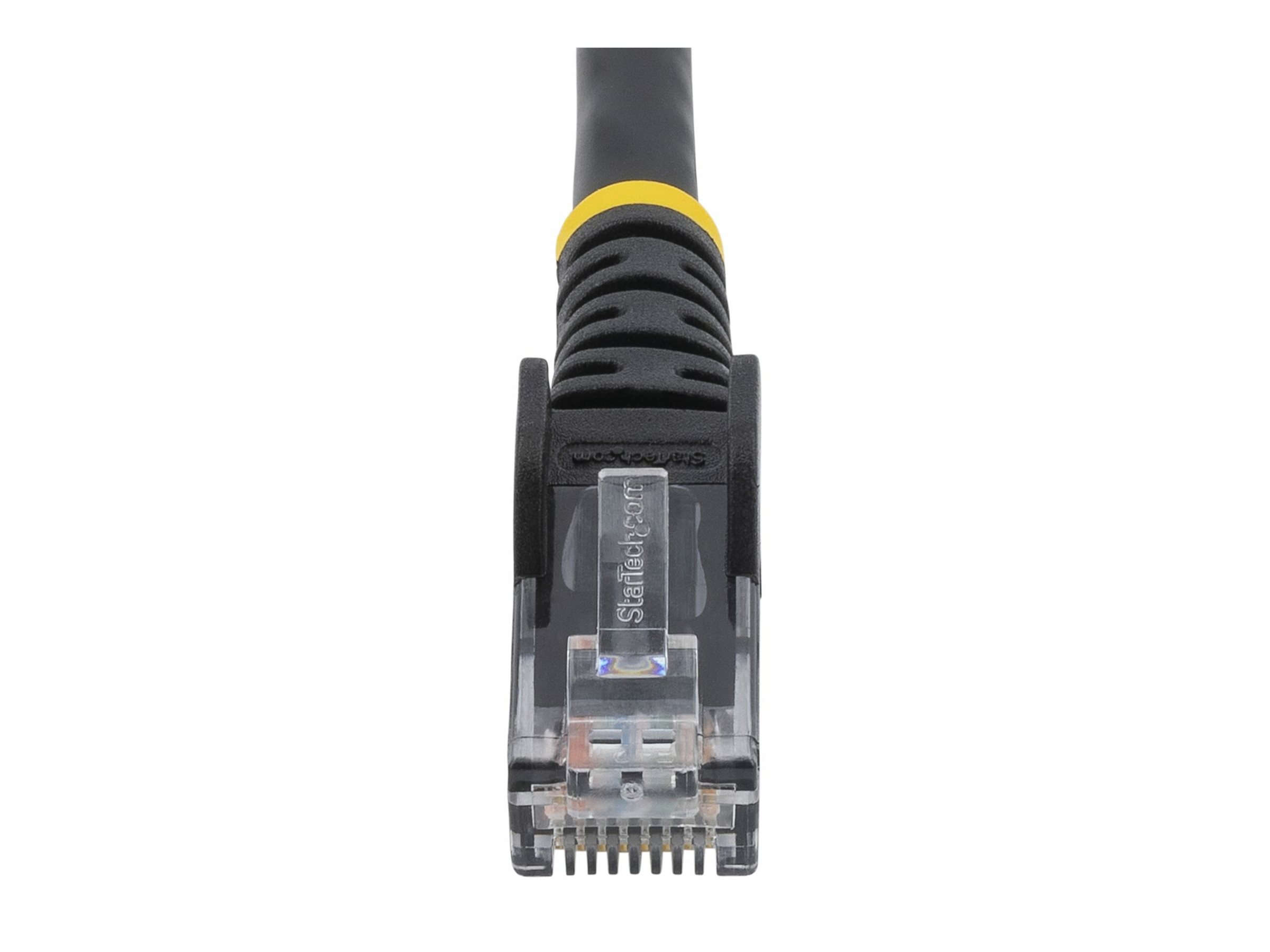 StarTech.com 1m CAT6 Ethernet Cable, 10 Gigabit Snagless RJ45 650MHz 100W PoE Patch Cord, CAT 6 10GbE UTP Network Cable w/Strain Relief, Black, Wiring is UL Certified/TIA - Category 6 - 24AWG (N6PATC1MBK)