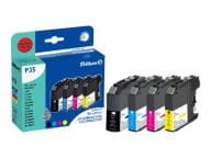 Pelikan Promo Pack P35 - 4er-Pack - Schwarz, Gelb, Cyan, Magenta - kompatibel - Tintenpatrone (Alternative zu: Brother LC123C, Brother LC123M, Brother LC123Y, Brother LC-123BK, Brother LC123VAL)