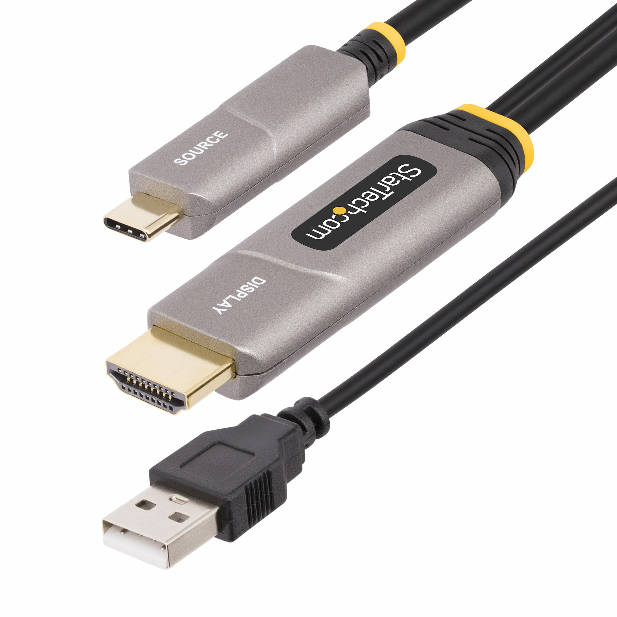 StarTech.com 9,15m USB-C zu HDMI 2.0 Aktives optisches Kabel, 4K 60Hz - HDMI-Kabel - USB-C männlich zu HDMI, USB (nur Strom)