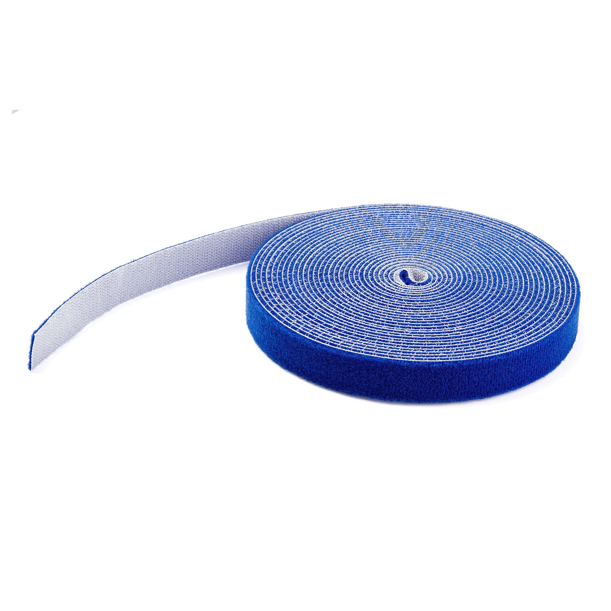 StarTech.com HKLP25BL Klettkabelbinder (7,6m, frei zuschneidbar & wiederverwendbar) blau