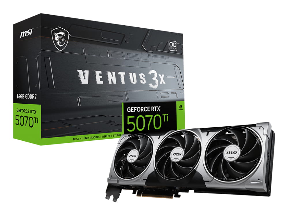 MSI GeForce RTX 5070 Ti 16G VENTUS 3X OC - Grafikkarte