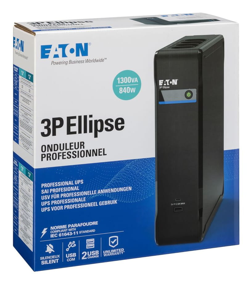 Eaton 3P Ellipse 1300 USB FR - USV - Wechselstrom