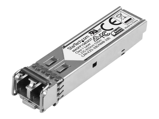 StarTech.com Startech Cisco Meraki MA-SFP-1GB-SX Compatible SFP Module, 1000BASE-SX, 1GbE MMF Optic Transceiver, LC Connector, 550m, 850nm, DDM, Cisco Meraki MS225, MX400, Mini GBIC Transceiver - Lifetime Warranty (MASFP1GBSXST)