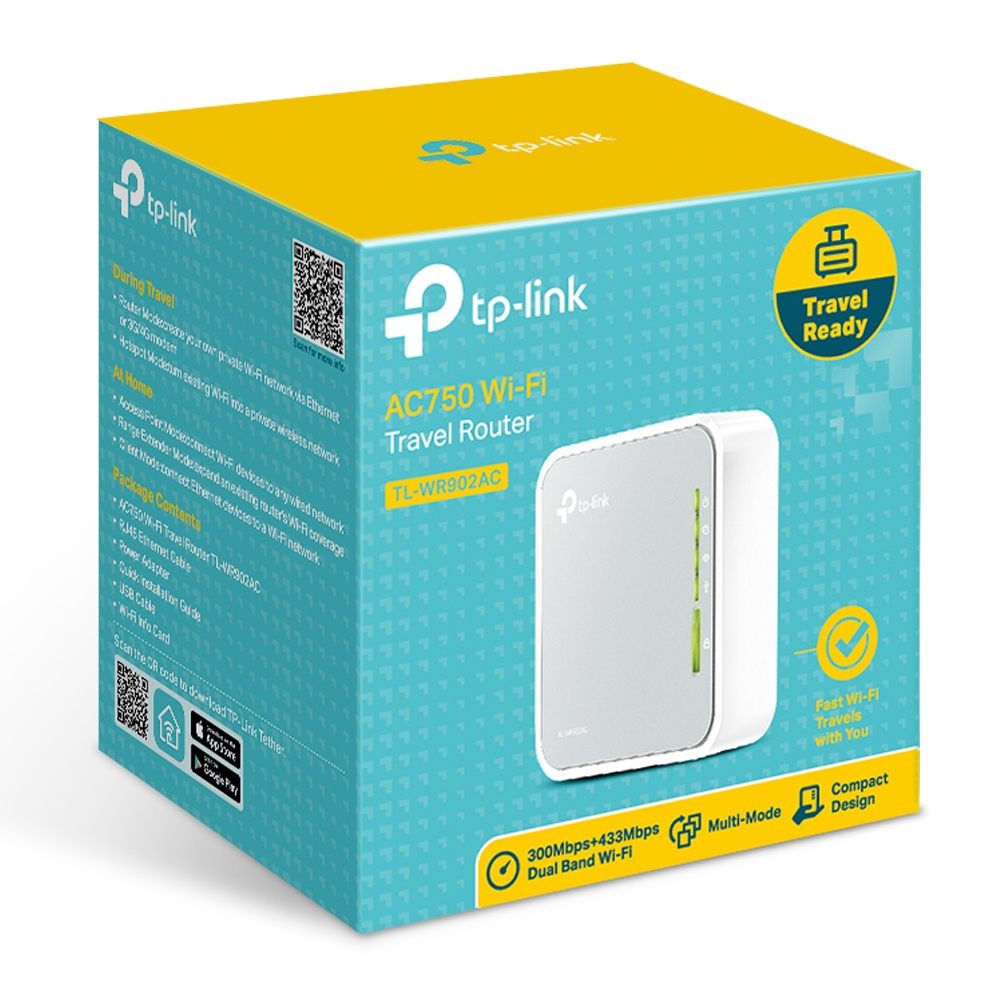 TP-LINK TL-WR902AC - Wireless Router - Wi-Fi