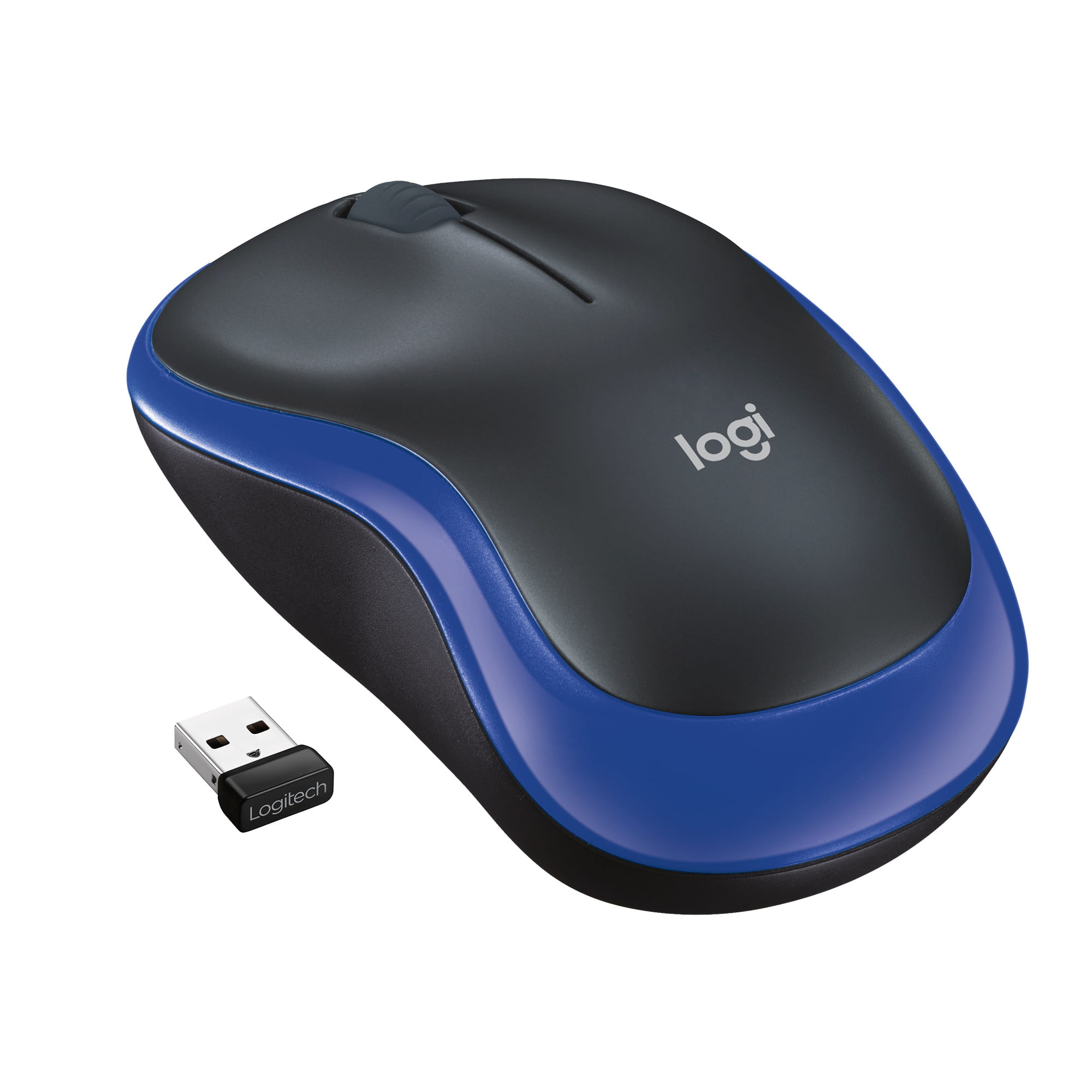 Logitech M185 - Maus - optisch - kabellos - 2.4 GHz - kabelloser Empfänger (USB)