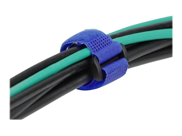 Delock Klettverschluss-Cinchkabelbinder - 15 cm - Blau (Packung mit 5)