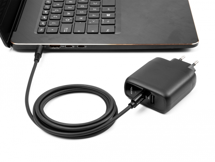 Delock Stromkabel - USB-C (M) zu Gleichstromstecker 4,5 x 3,0 mm (M)