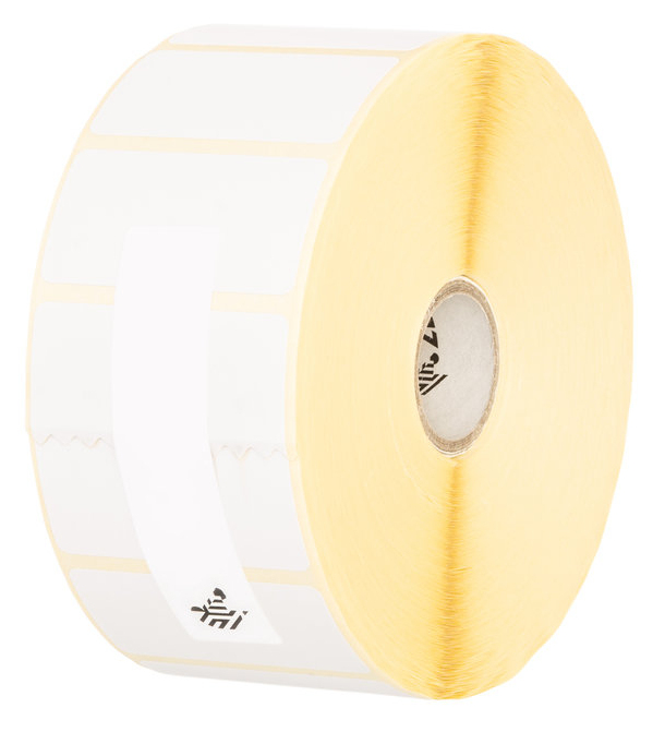 Zebra Z-Select 2000T - Matt - permanenter Acrylklebstoff - weiß - 19 x 38 mm 67420 Etikett(en) (10 Rolle(n)