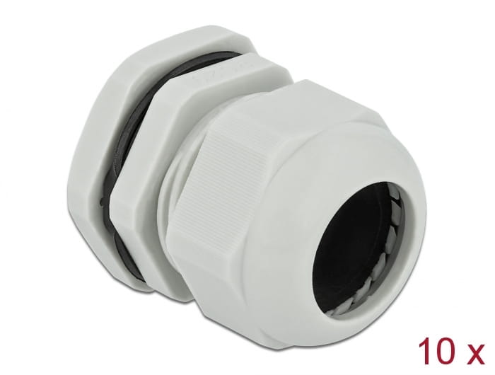 Delock PG29 - Kabelverschraubung - Grau (Packung mit 10)