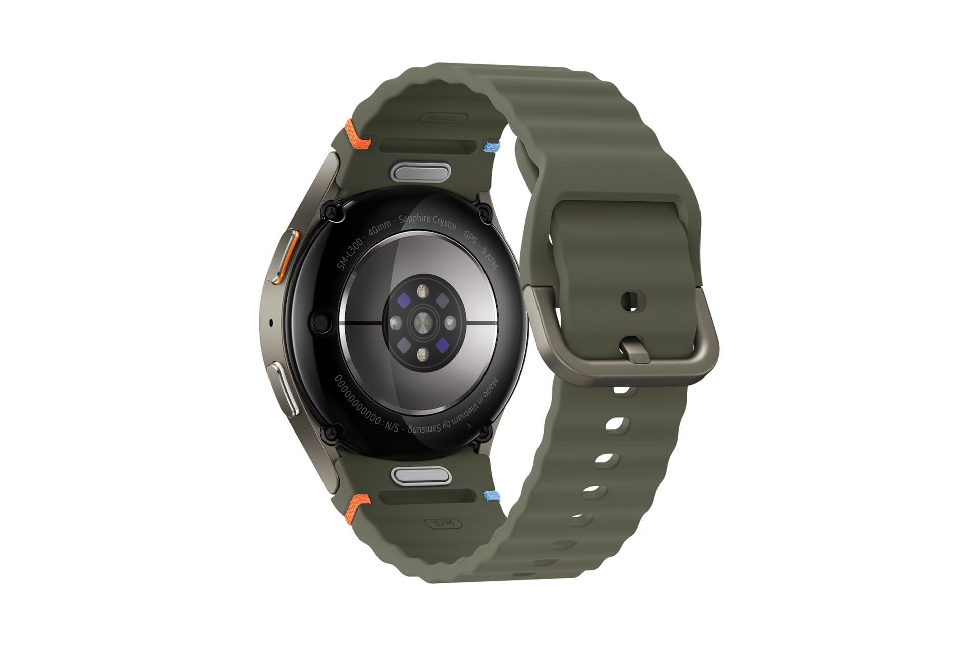 Samsung Galaxy Watch7 - 40 mm - intelligente Uhr mit Sportband - Gummi - Bandgröße: S/M - Anzeige 3.33 cm (1.3")