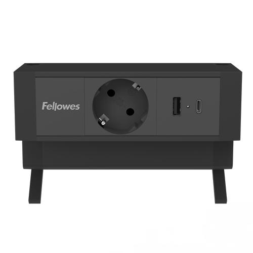 Fellowes 100137172, 2 m, Drinnen, Typ F, Schwarz, 1 AC-Ausgänge, 230 V