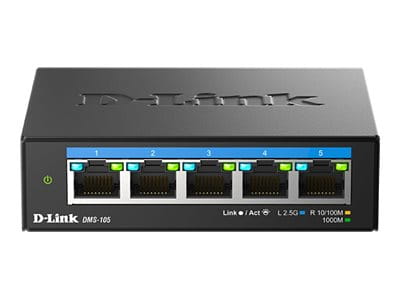 D-Link DMS-105 - Switch - unmanaged - 5 x 10/100/1000/2.5G