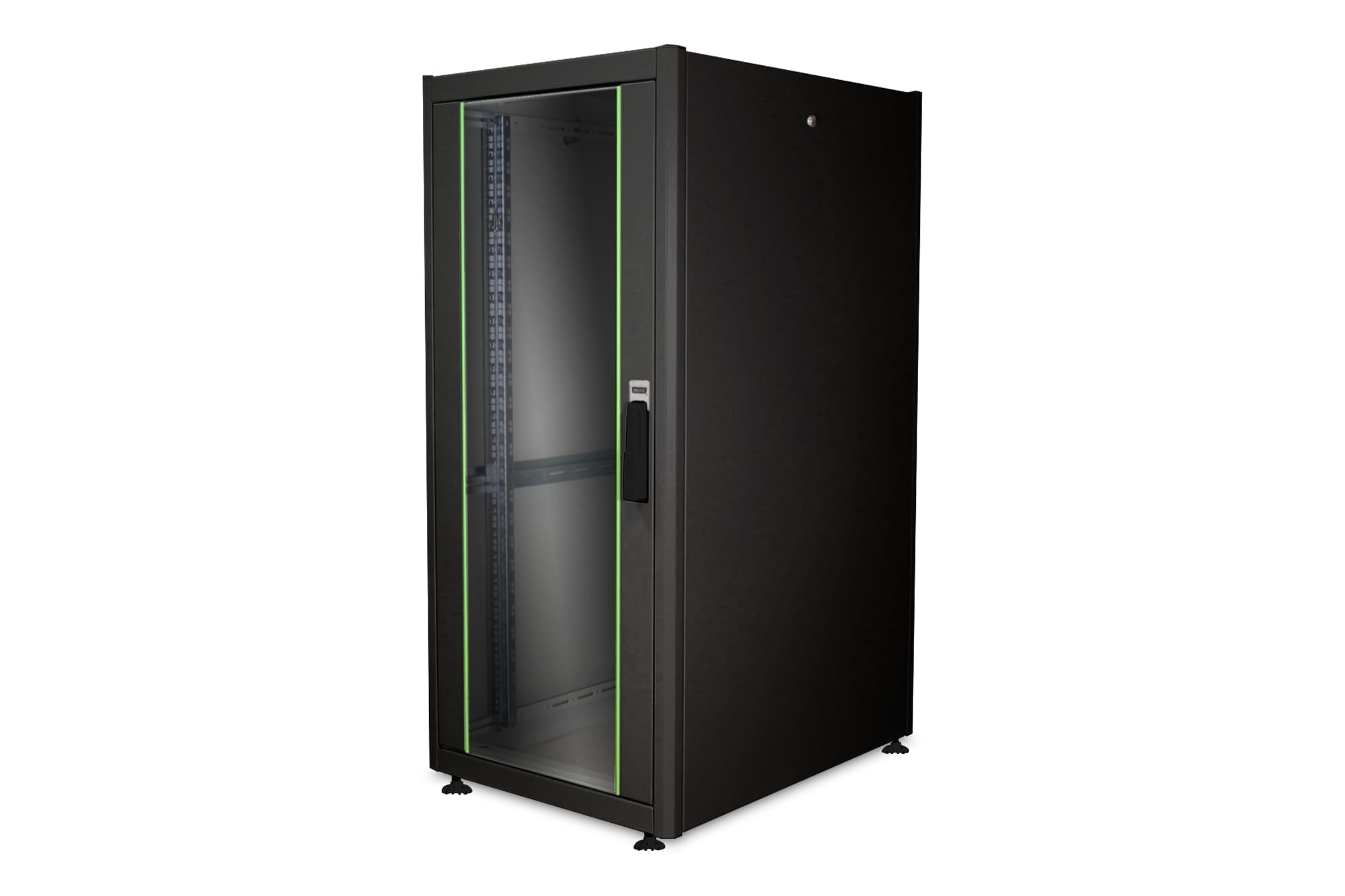 DIGITUS Professional Dynamic Basic Series DN-19 26U-6/8-DB - Schrank Netzwerkschrank - Schwarz, RAL 9005 - 26U - 48.3 cm (19")