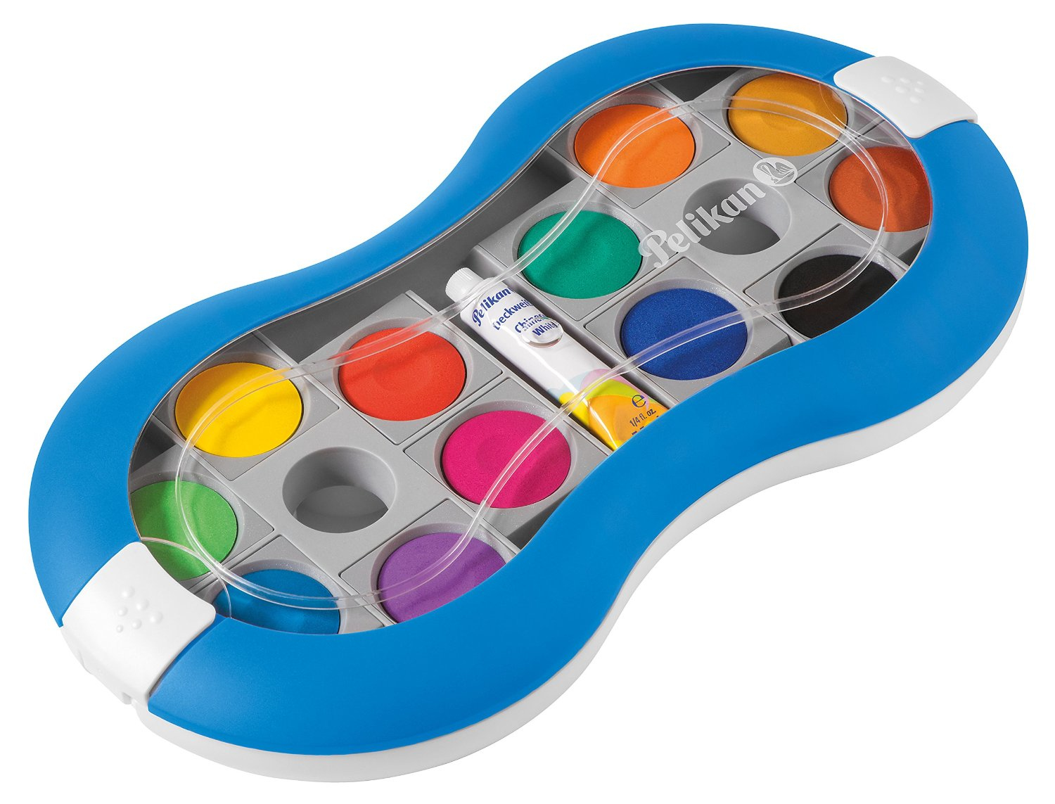 Pelikan Farbkasten Space blau 12 Farben Deckweiß, Multi, 12 Stück(e)