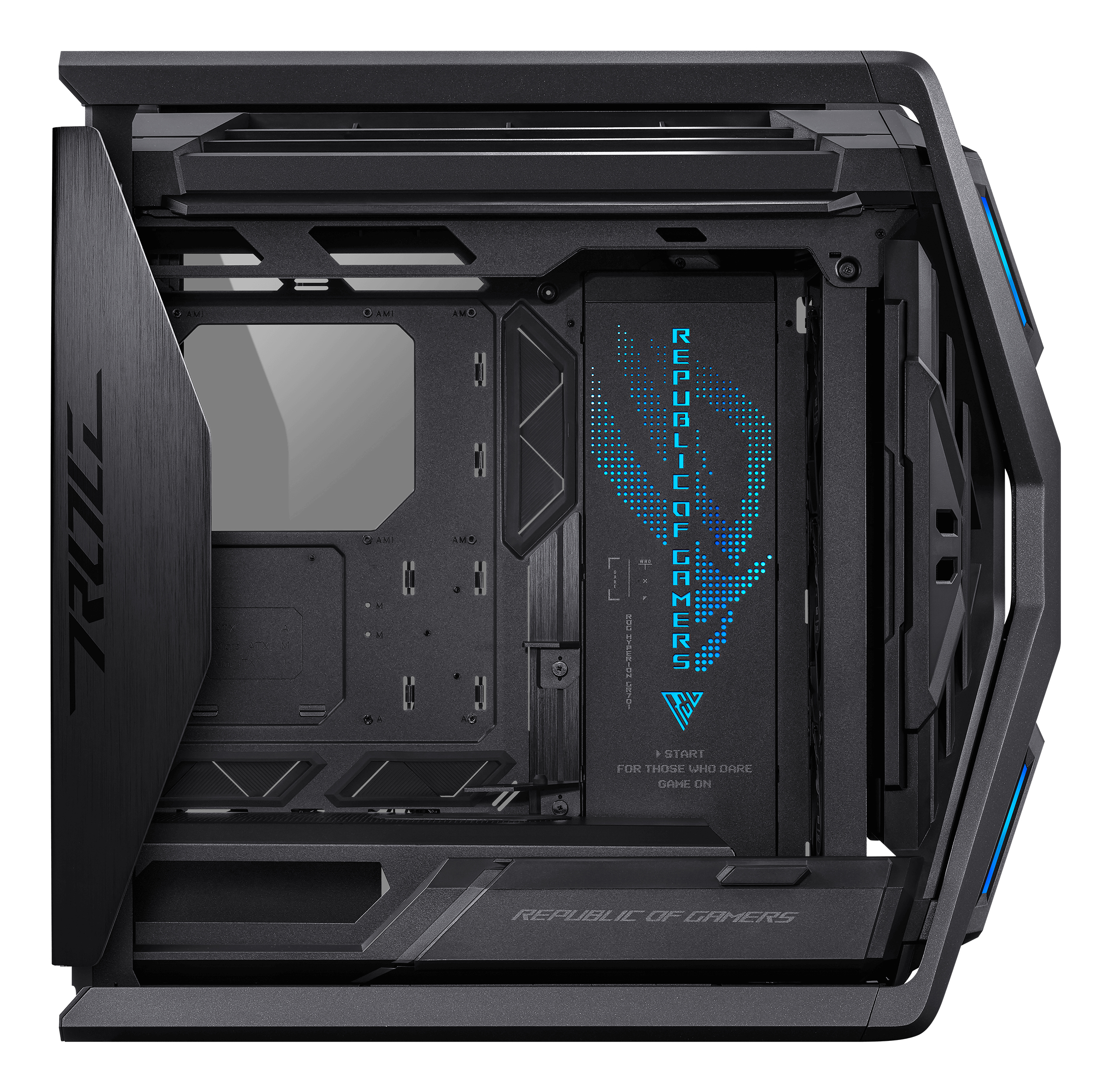 ASUS ROG Hyperion GR701 - BTF Edition - Tower - E-ATX - Seitenteil mit Fenster (gehärtetes Glas)