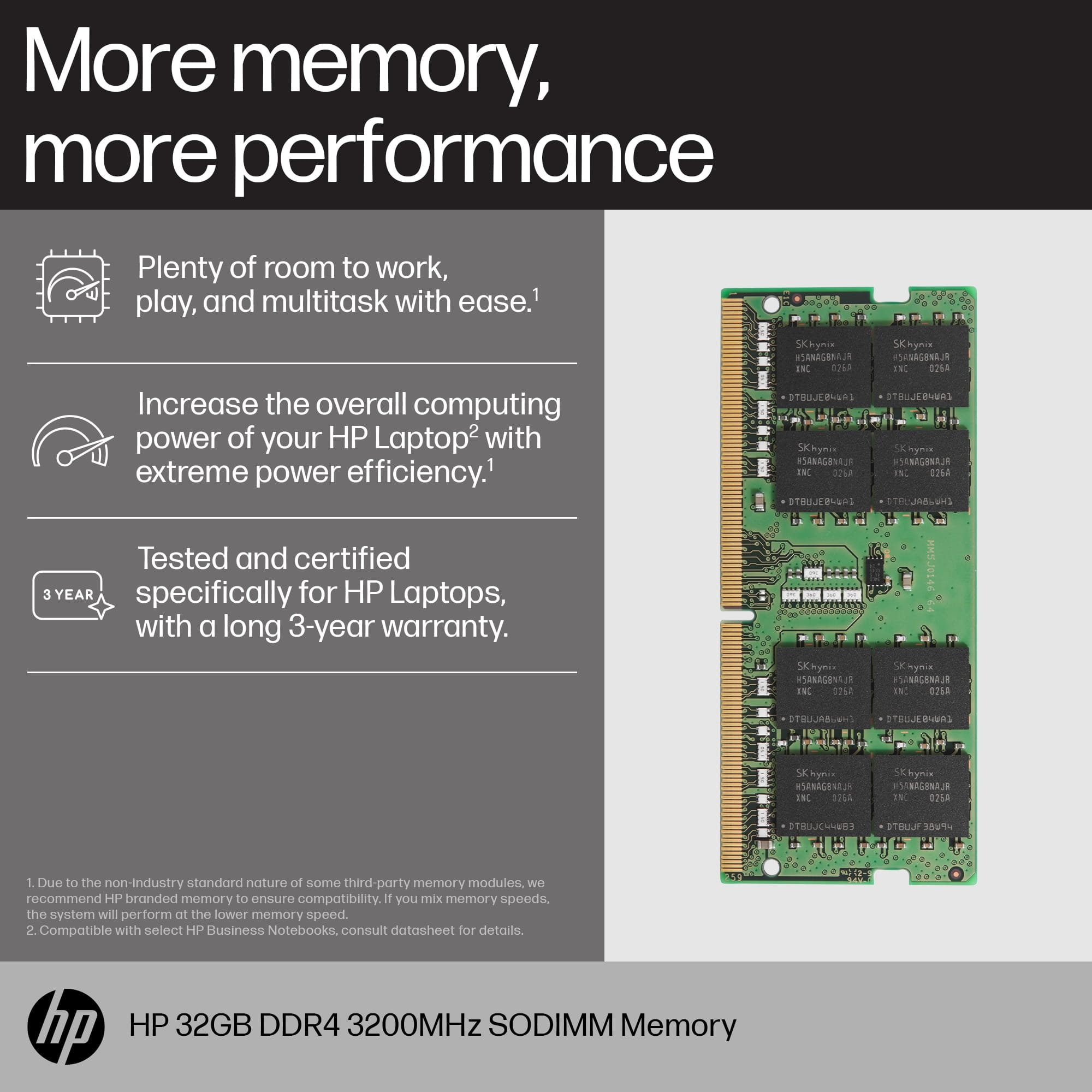 HP  DDR4 - Modul - 8 GB - SO DIMM 260-PIN