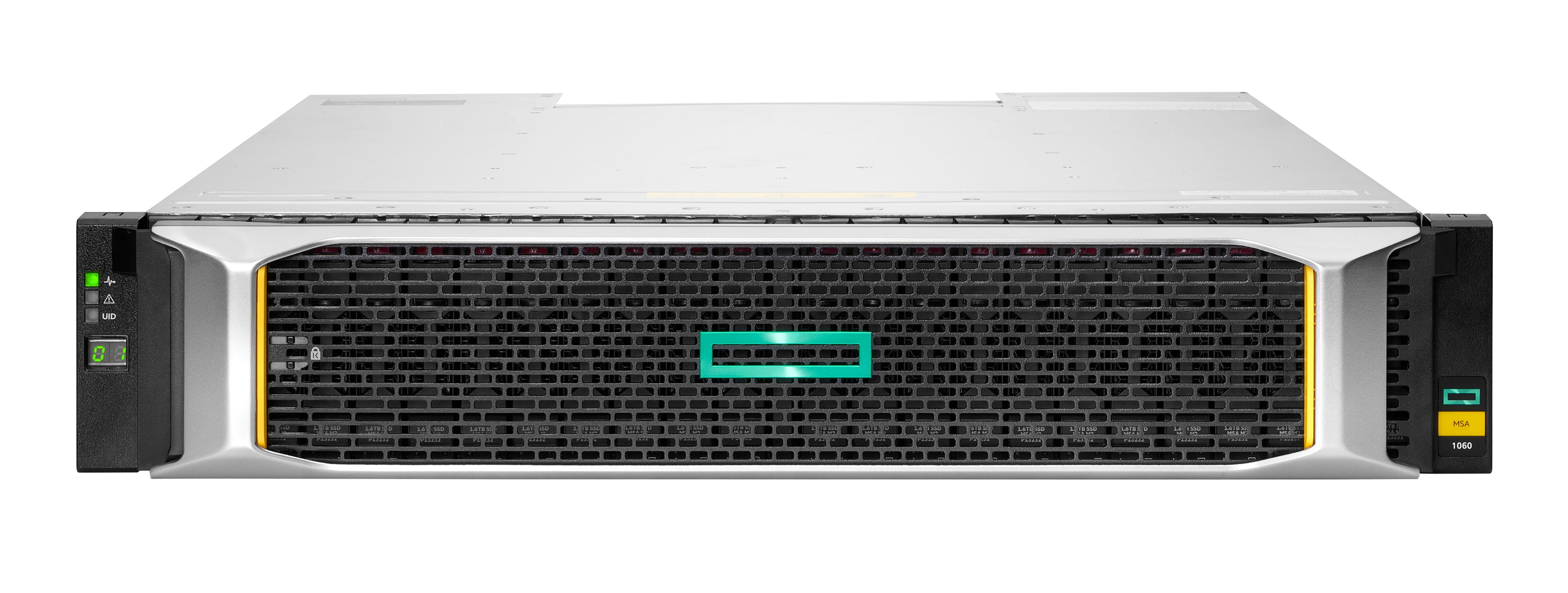 HPE Modular Smart Array 1060 SFF 2x16Gb FC 2-port Controller Storage Array - Solid-State-/Festplattenarray - 0 TB - 24 Schächte (SAS-3)