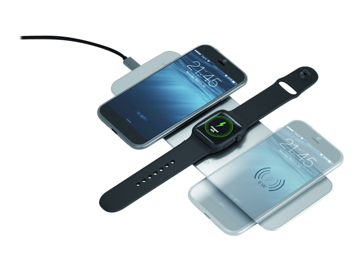 TerraTec ChargeAIR All - Induktive Ladematte - 10 Watt - 1.25 A - für Apple AirPods (1. Generation, 2. Generation)