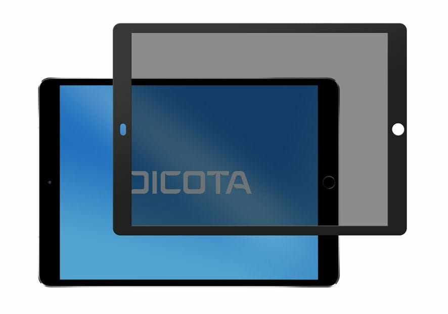 Dicota Secret - Bildschirmschutz für Tablet - mit Sichtschutzfilter - 2-Wege - Schwarz - für Apple 12.9-inch iPad Pro (1. Generation, 2. Generation)