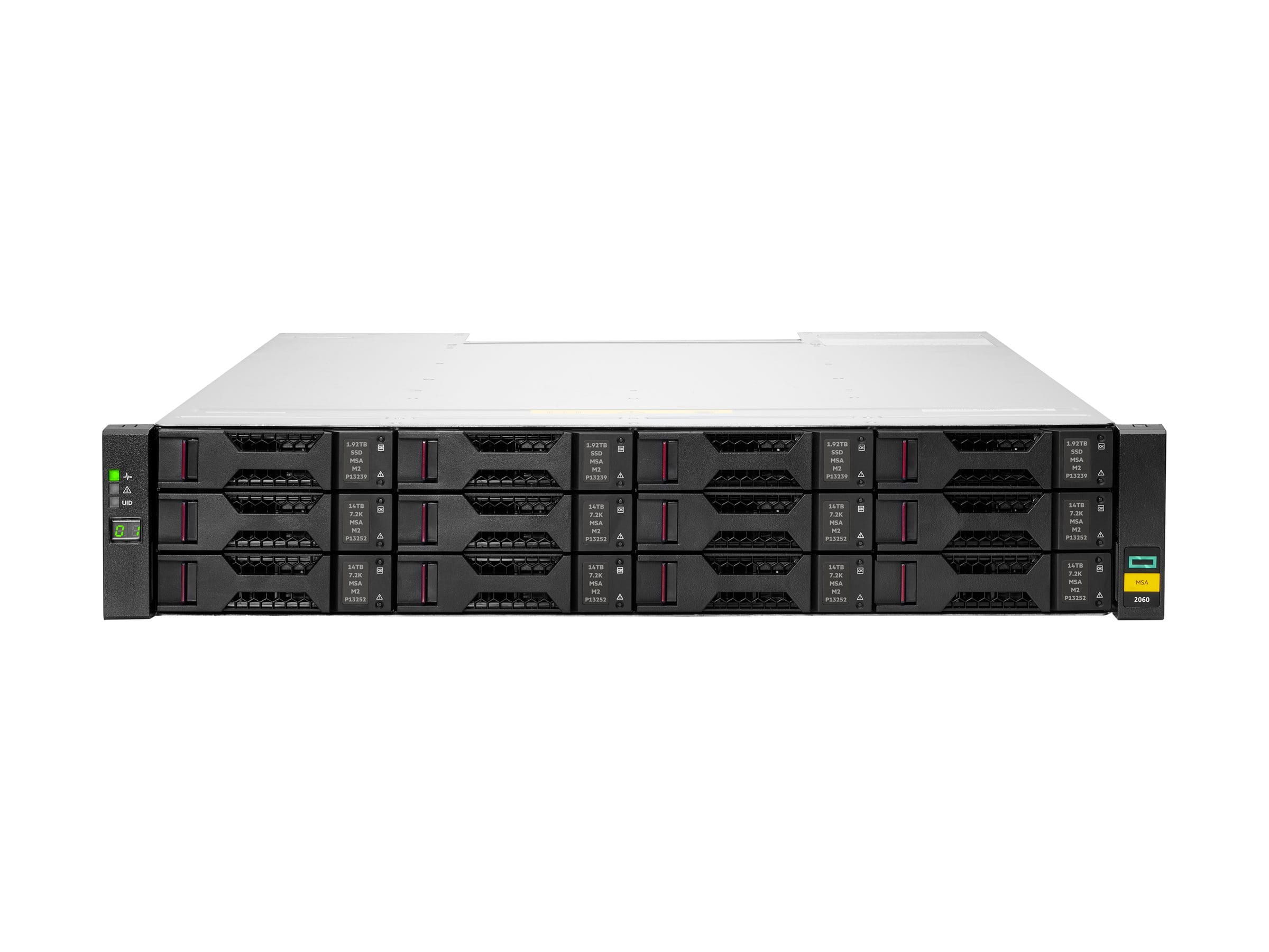HPE Modular Smart Array 2060 LFF 2x12Gb SAS 4-port Controller Storage Array - Festplatten-Array - 0 TB - 12 Schächte (SAS-3)